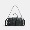Compass Bag 35 With Pockets - Pebbled Leather/Navy/Green