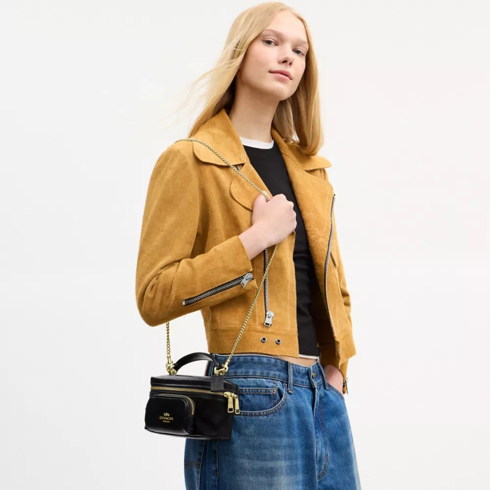 Rainer Crossbody Bag 18 With Pocket - Gold/Black