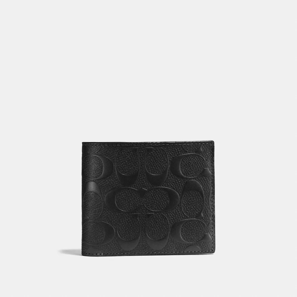 3-In-1 Wallet In Signature Leather - Smooth Leather/Black