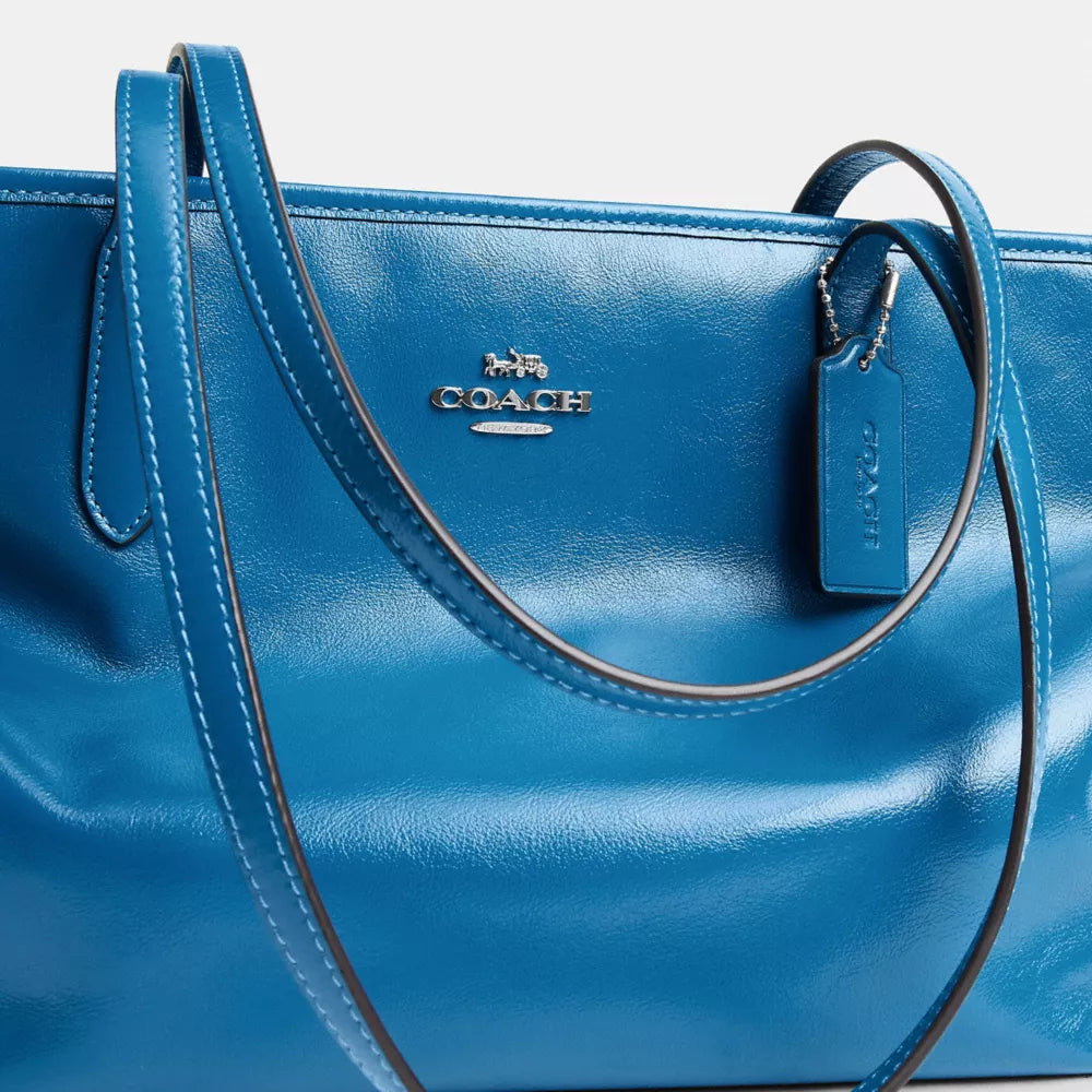 Medium City Tote Bag - Silver/Blue Jay