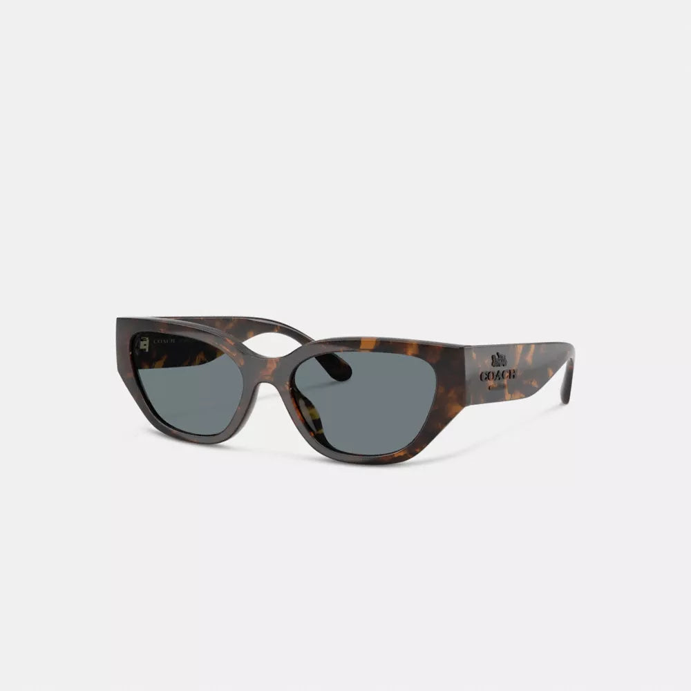 Geometric Cat Eye Sunglasses - Dark Tortoise