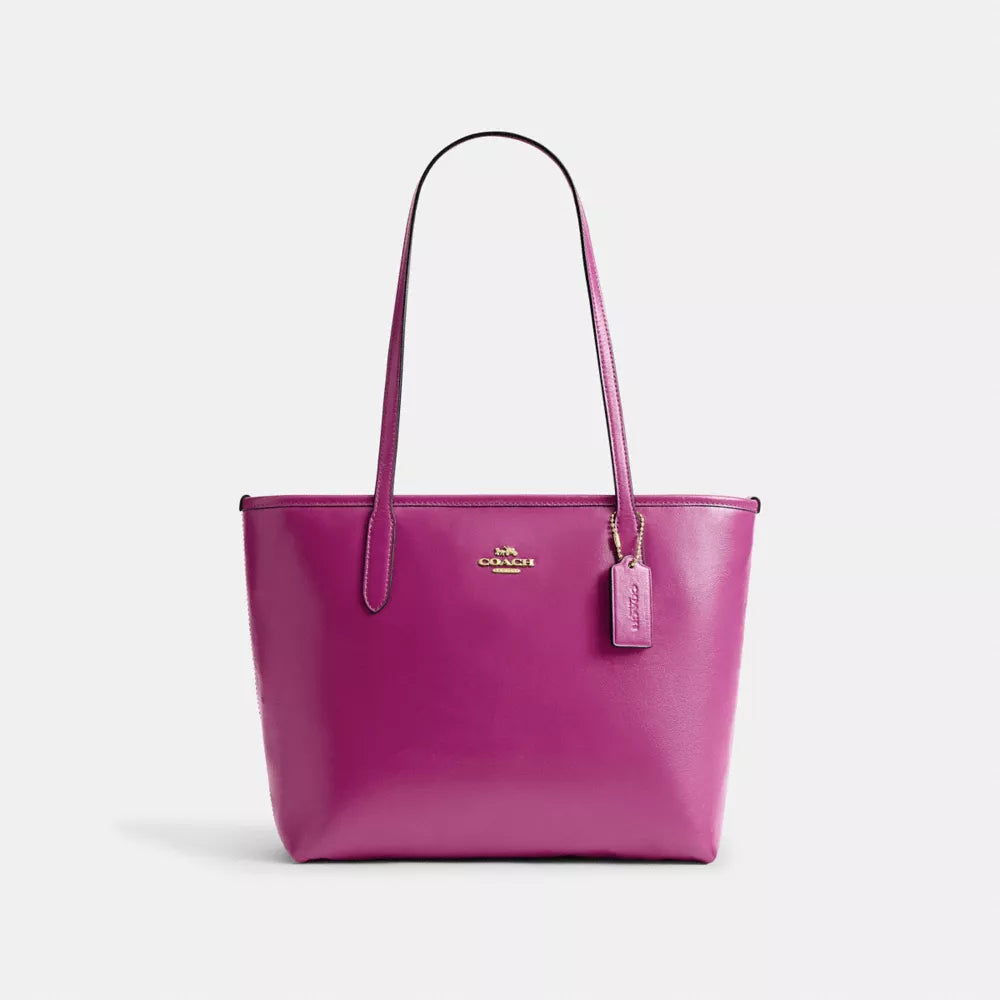 Medium City Tote Bag - IM/Magenta