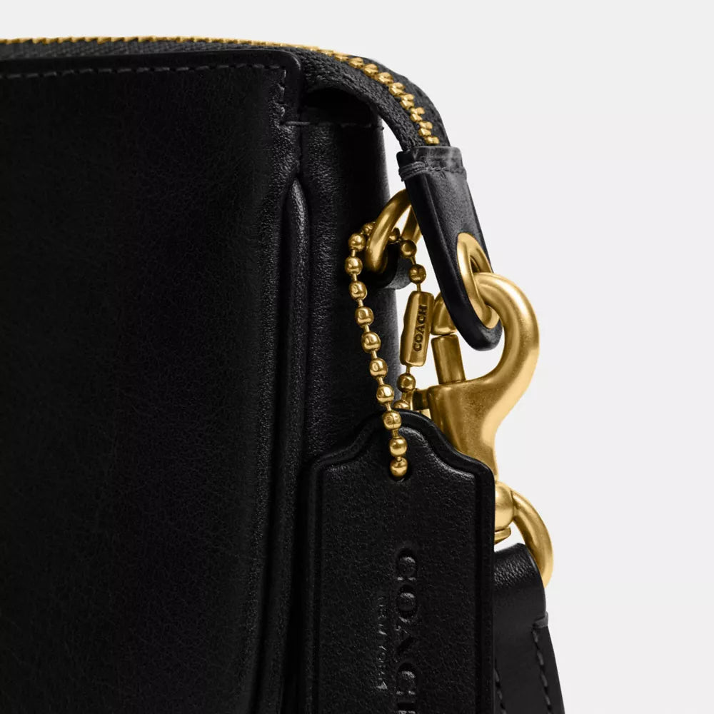 Plaza Bag 18 - Natural Grain Leather/Brass/Black