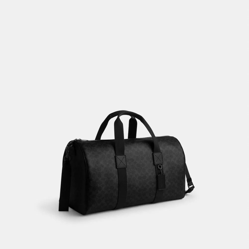 Explorer Duffle Bag 50 In Signature Canvas - Matte Black/Black Signature