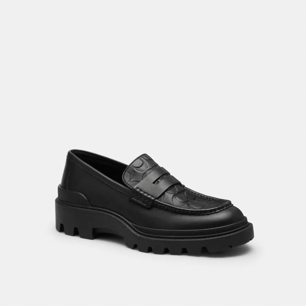 Loafer In Signature Leather - Black