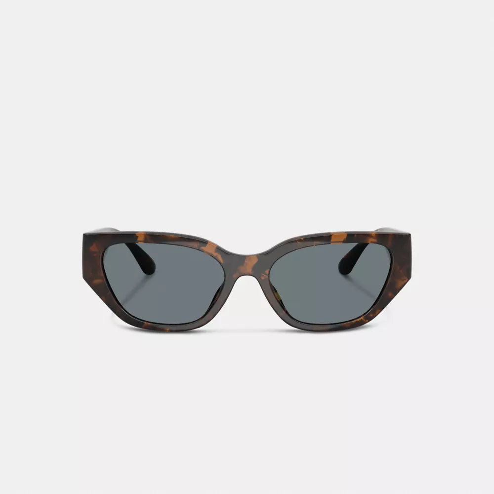 Geometric Cat Eye Sunglasses - Dark Tortoise