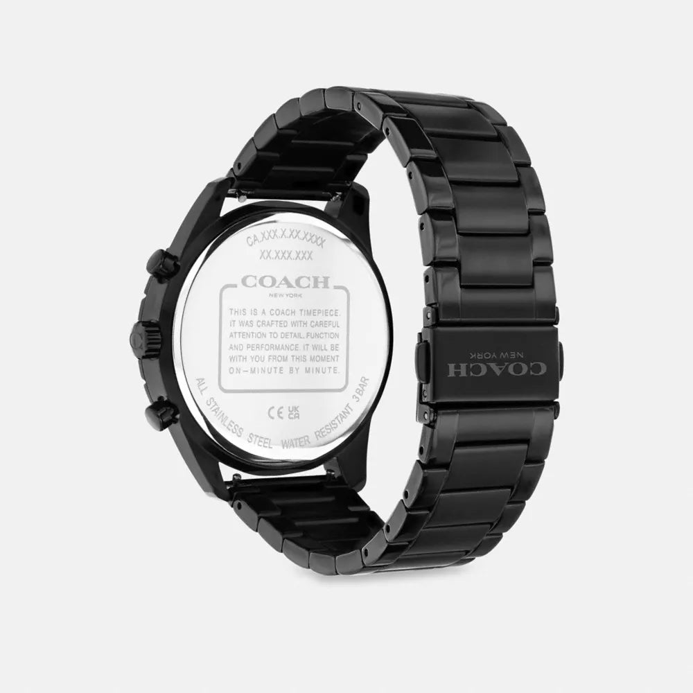 Cole Chronograph Watch Gift Set, 44MM - Black