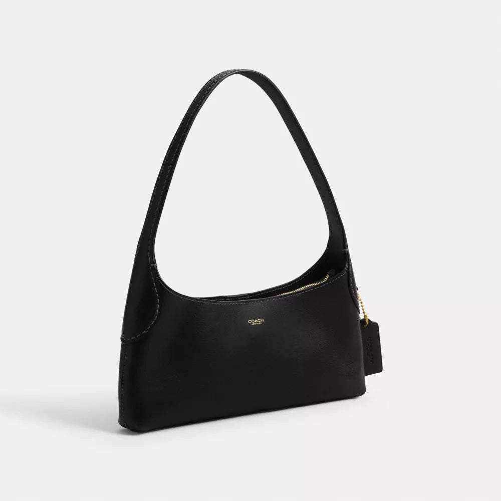 Brooklyn Shoulder Bag 26 - Natural Grain Leather/Brass/Black