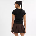 New York Ribbed T-Shirt - Black