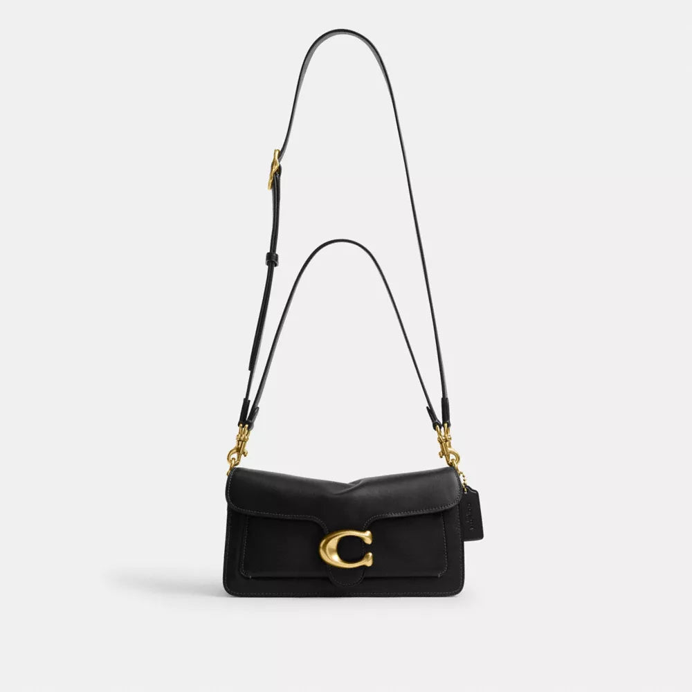 Tabby Shoulder Bag 26 - Smooth Leather/Brass/Black