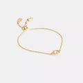 Halo Round Slider Bracelet - Brass/Gold
