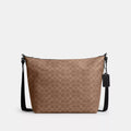Finn Hobo Bag 32 In Signature Canvas - Signature Canvas/Silver/Tan Black
