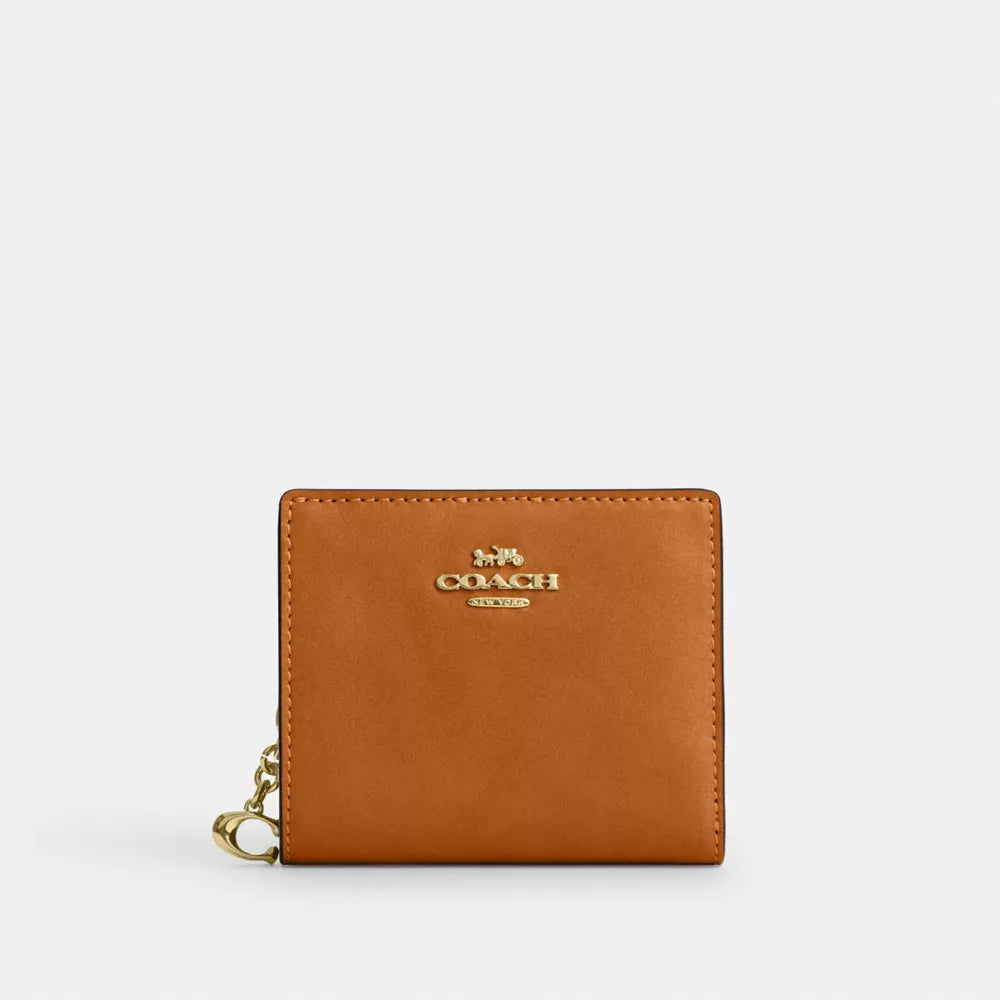 Snap Wallet - Gold/Brown