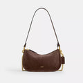 Waverly Bag - Suede/Brass/Dark Chocolate
