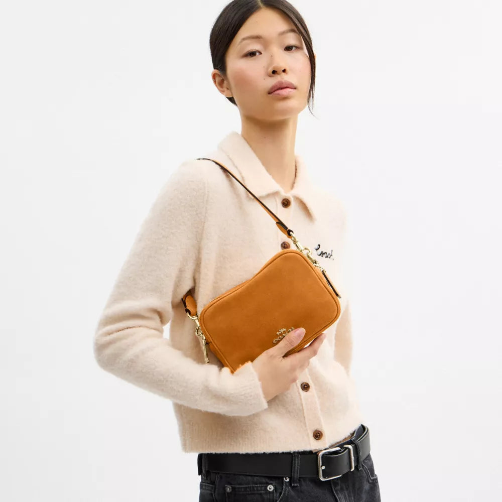 Mini Carey Crossbody Bag - Gold/Marigold