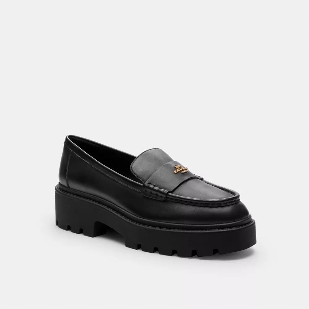Lucy Loafer - Coated Canvas/Black