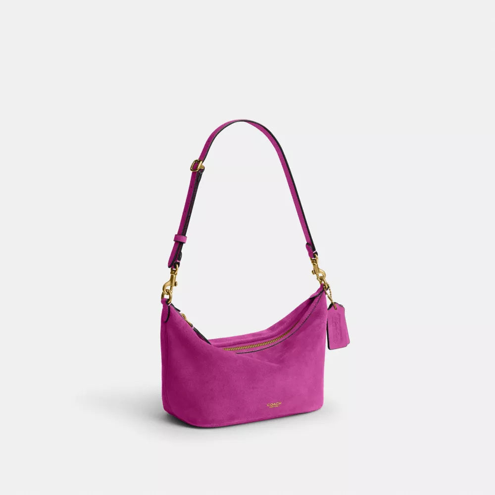 Demi Bag - Suede/Brass/Magenta