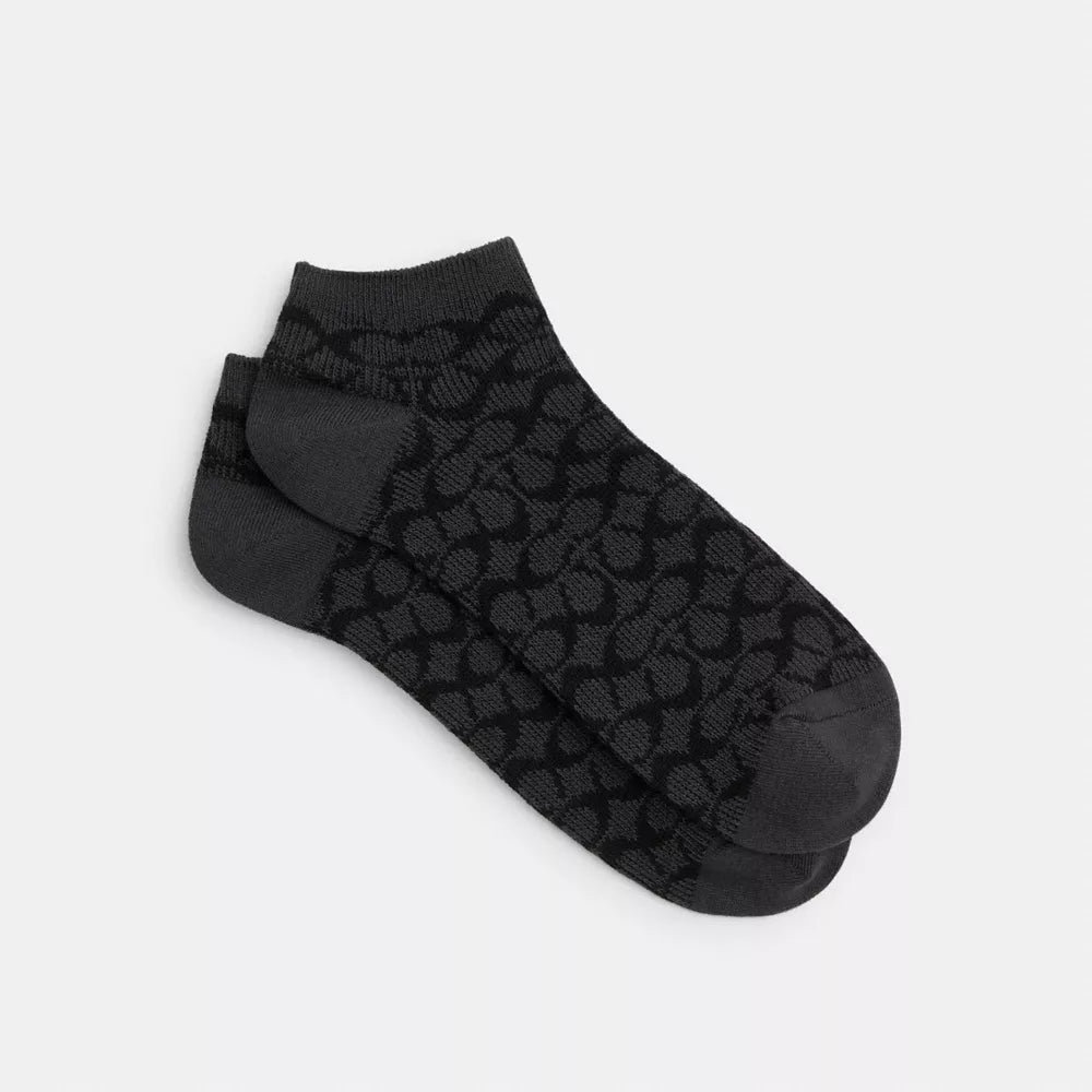Signature Ankle Socks - Charcoal