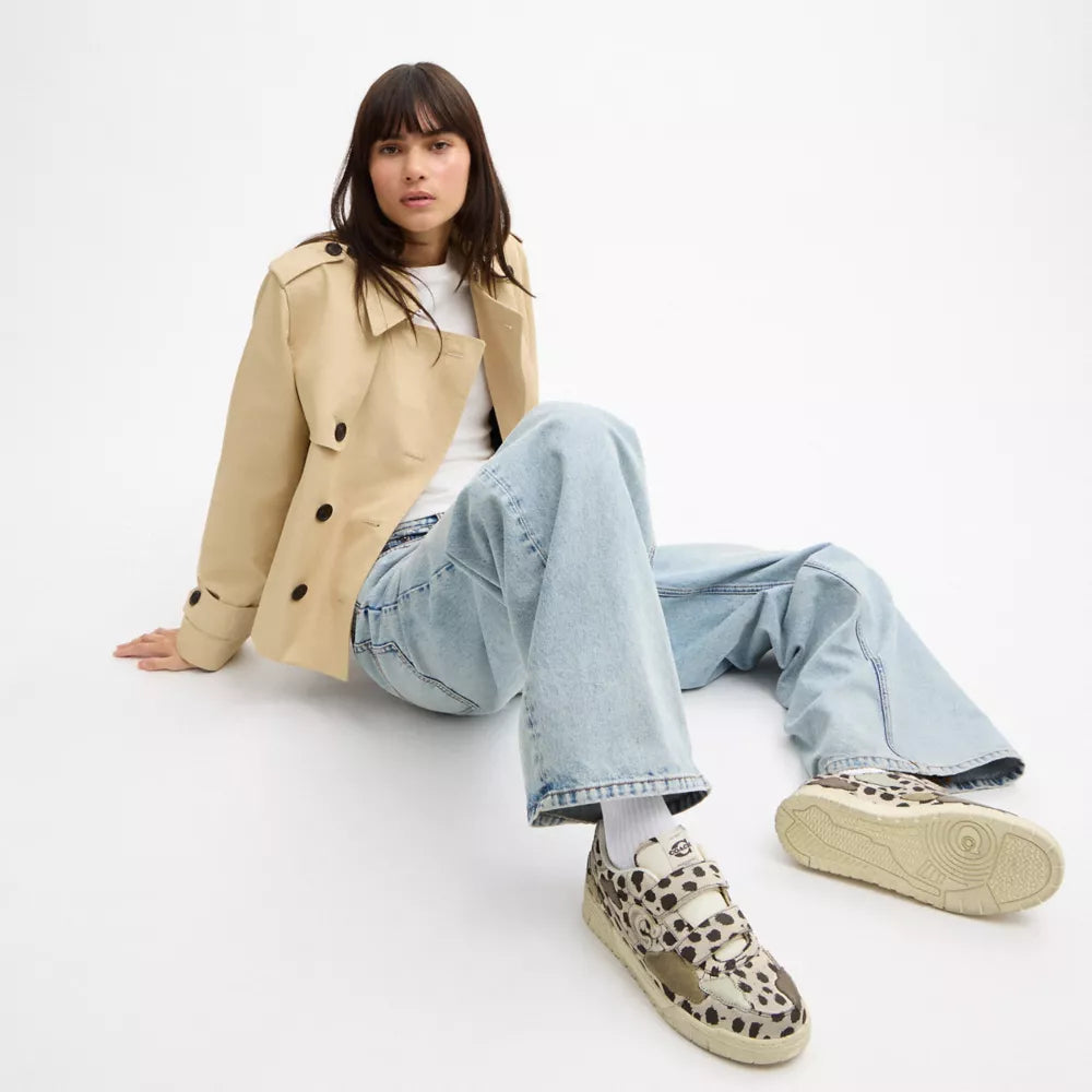 Double Strap Soho Sneaker With Clouds - Dalmation Multi