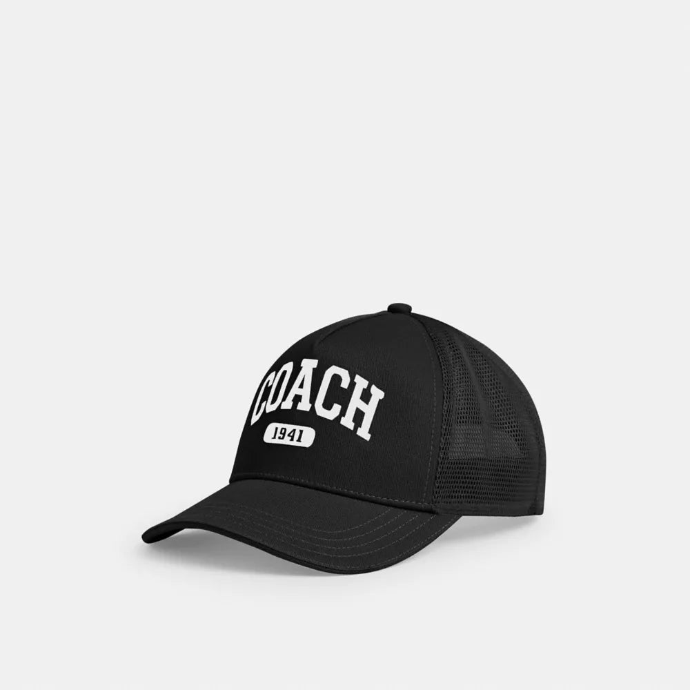 Coach 1941 Embroidered Trucker Hat - Cottontwill/Black