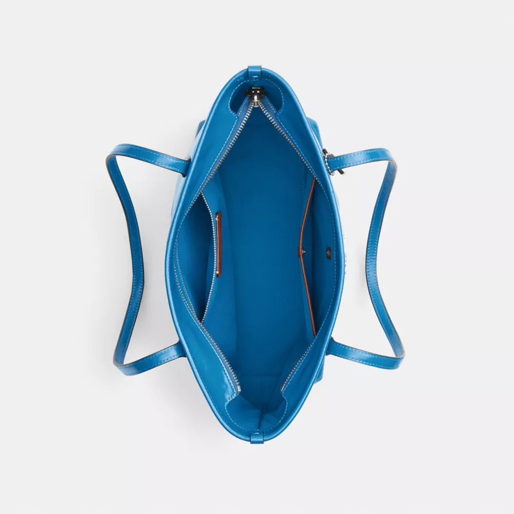 Medium City Tote Bag - Silver/Blue Jay