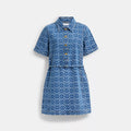 Signature Denim Dress In Organic Cotton - Medium Blue