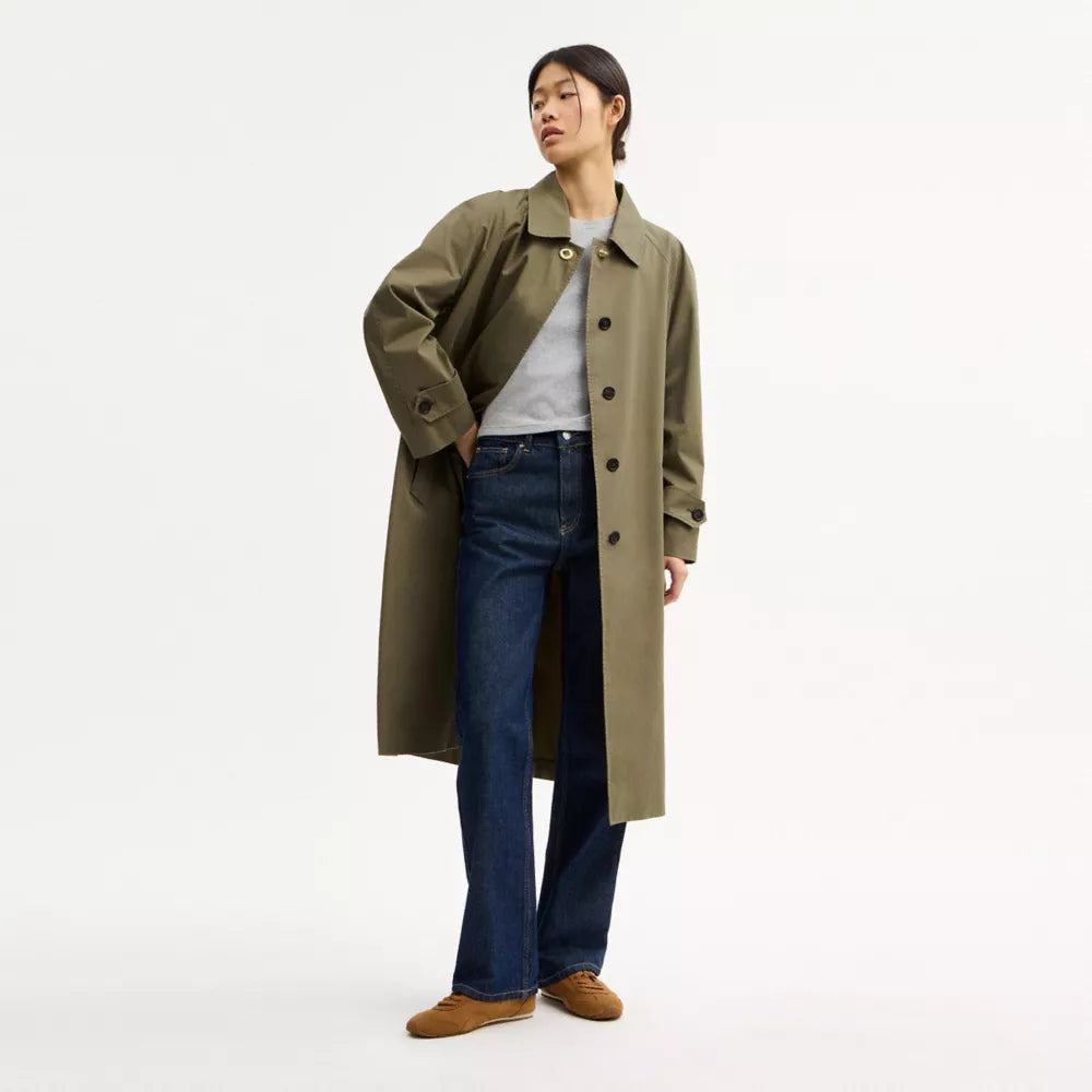 Lightweight Trench Coat - Ash