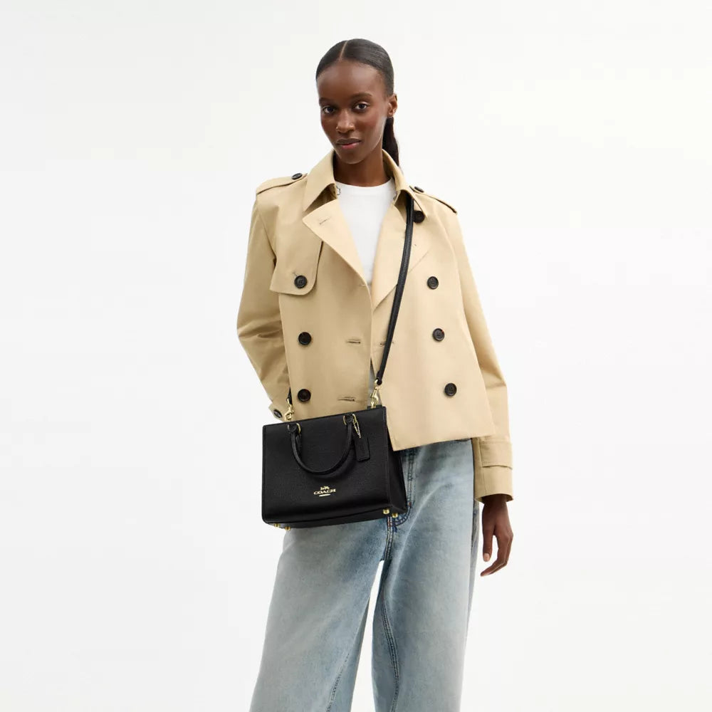 Maggie Small Tote Bag - Gold/Black
