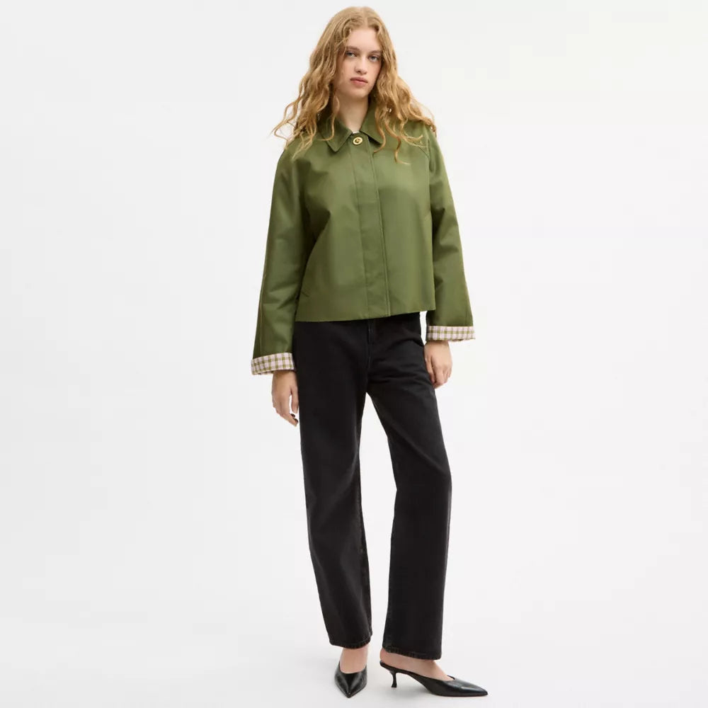 Swing Trench Coat - Vine