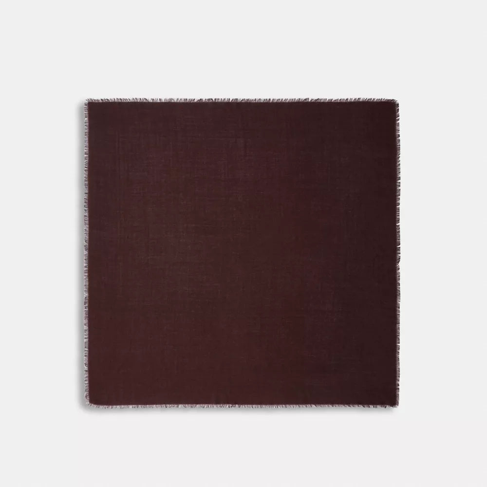 Signature Oversized Square Scarf - Maple