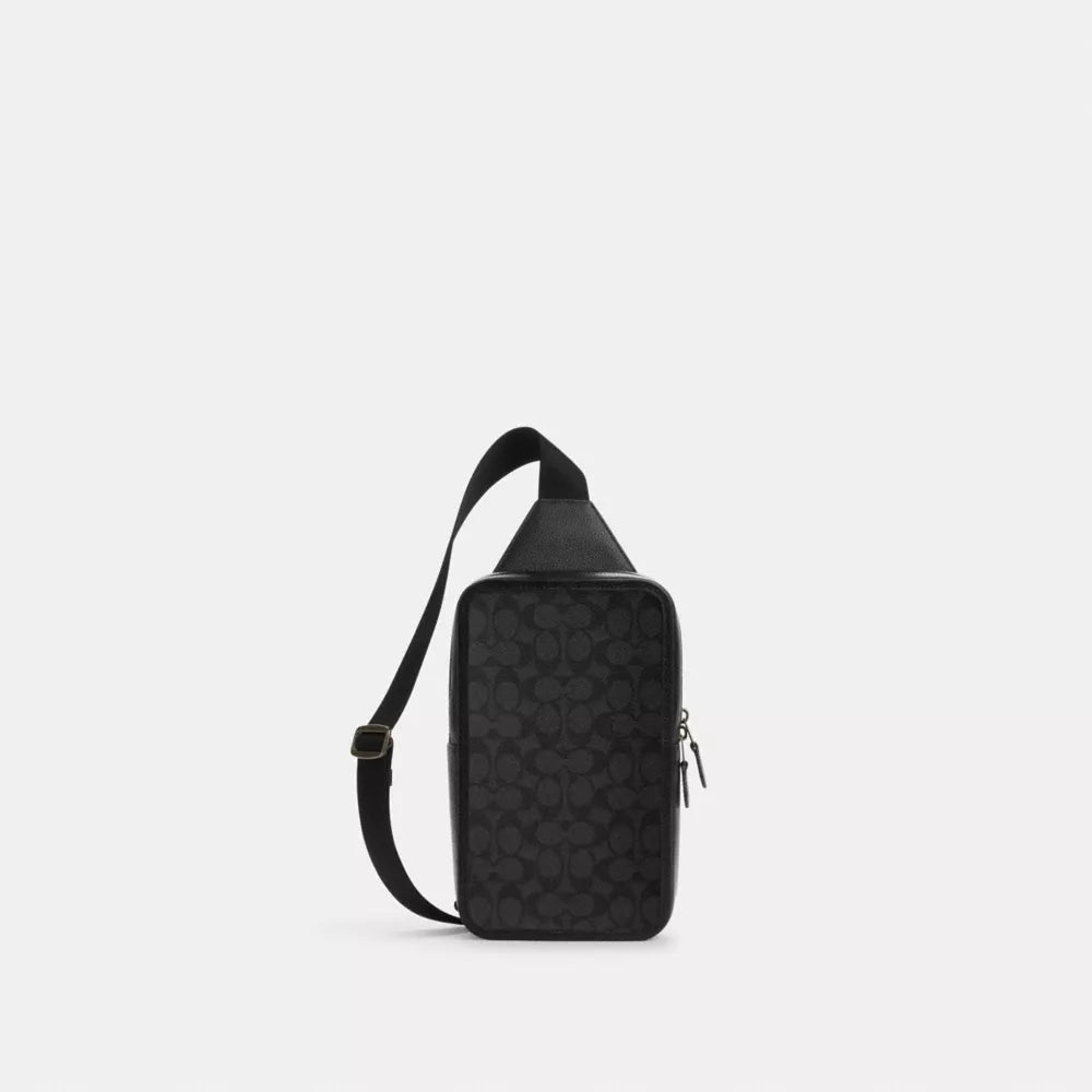 Sullivan Pack In Signature Canvas - Signature Canvas/Gunmetal/Charcoal/Black