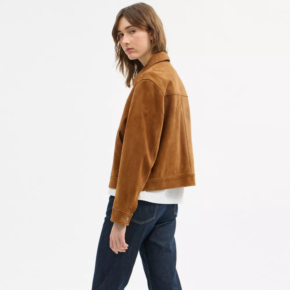 Suede Jacket - Sepia