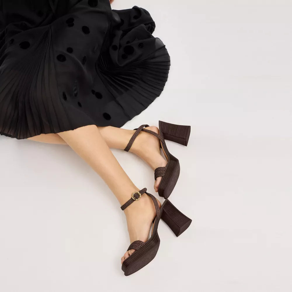 Tea Rose Platform Sandal - Maple