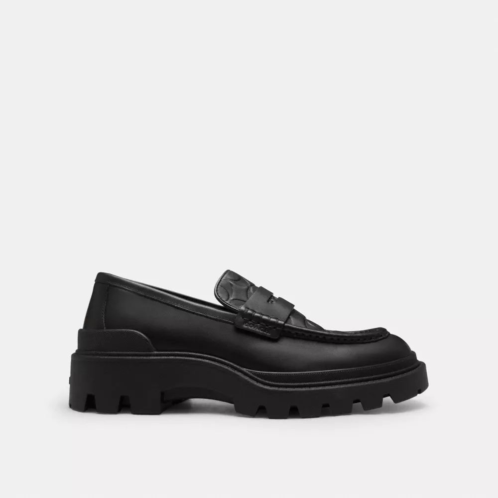 Loafer In Signature Leather - Black