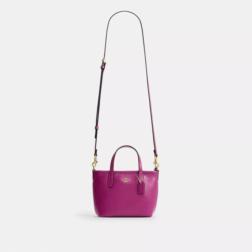 City Mini Tote Bag - Smooth Leather/Im/Magenta