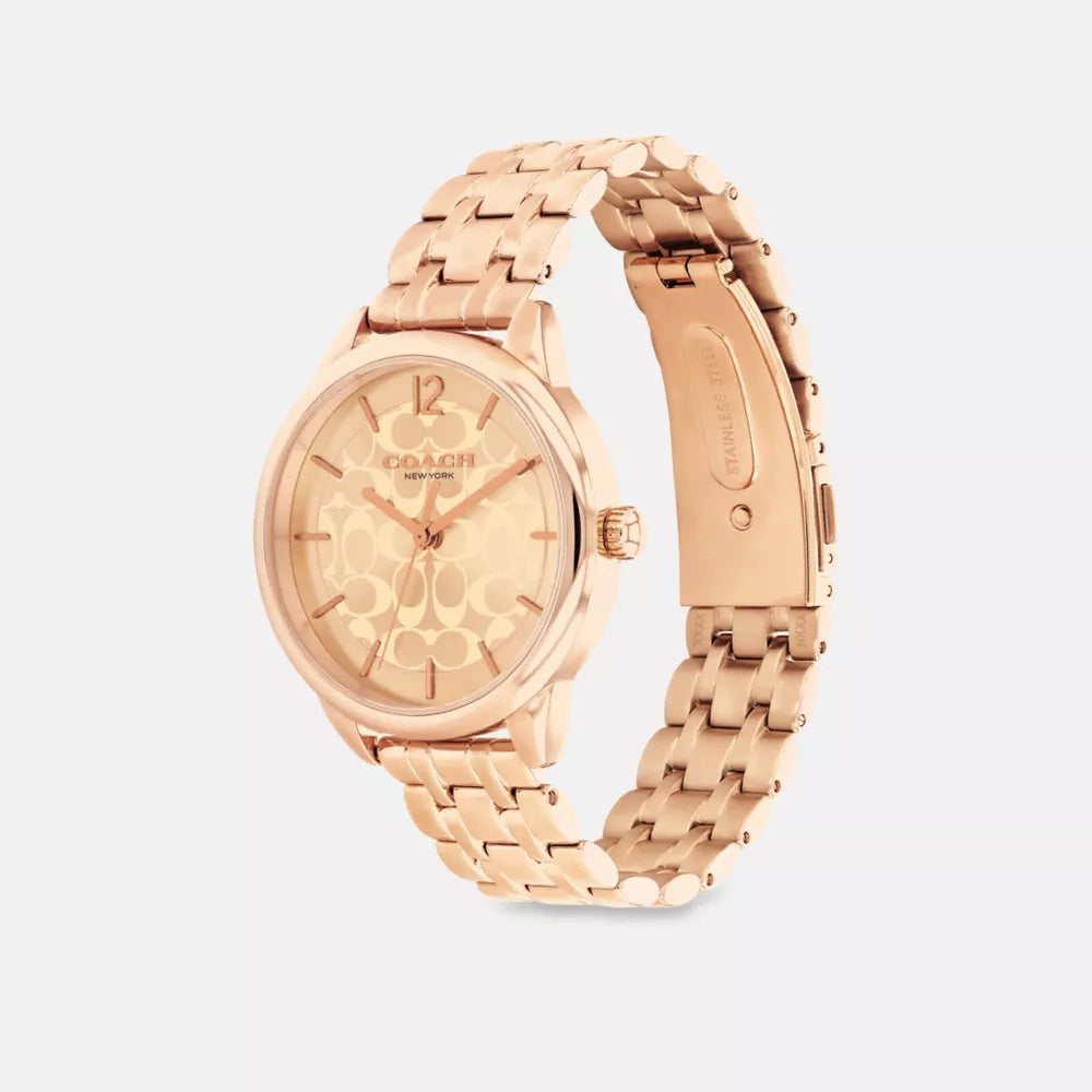 Olivia Watch, 34MM - Rose Gold
