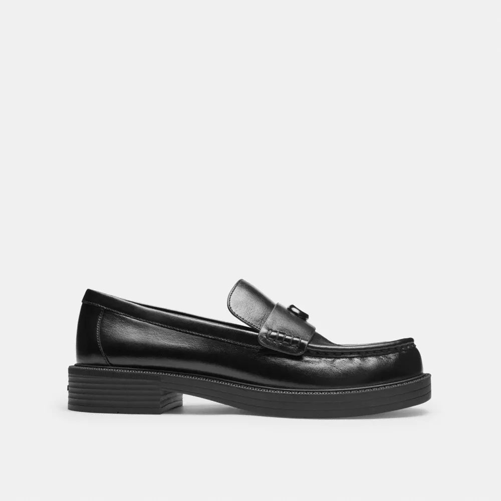 Astor Loafer - Coated Canvas/Black