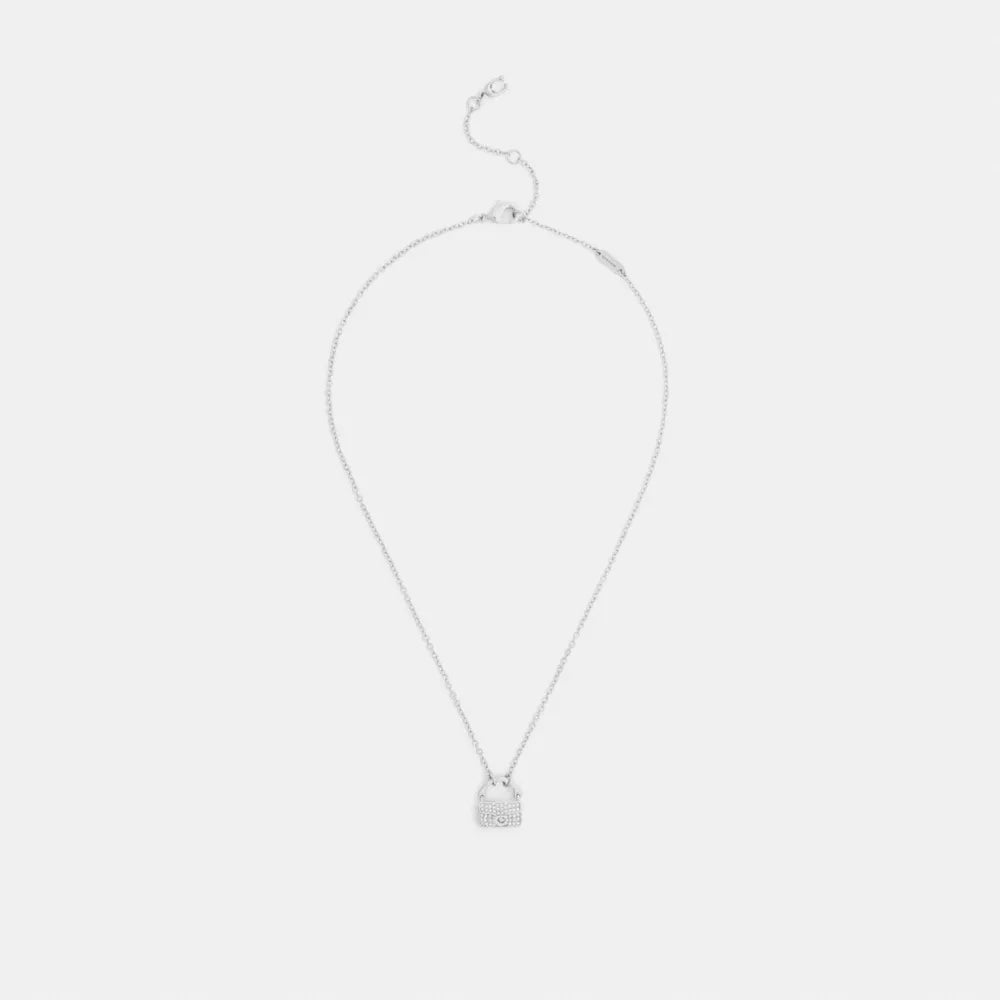 Pavﾨﾦ Tabby Pendant Necklace - Silver/Clear