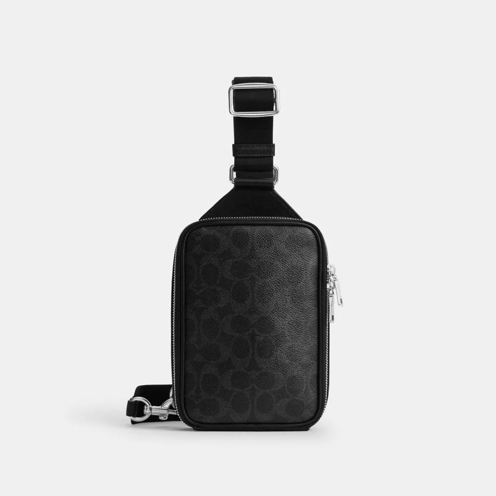 Ray Pack In Signature Canvas - Signature Canvas/Silver/Black Signature
