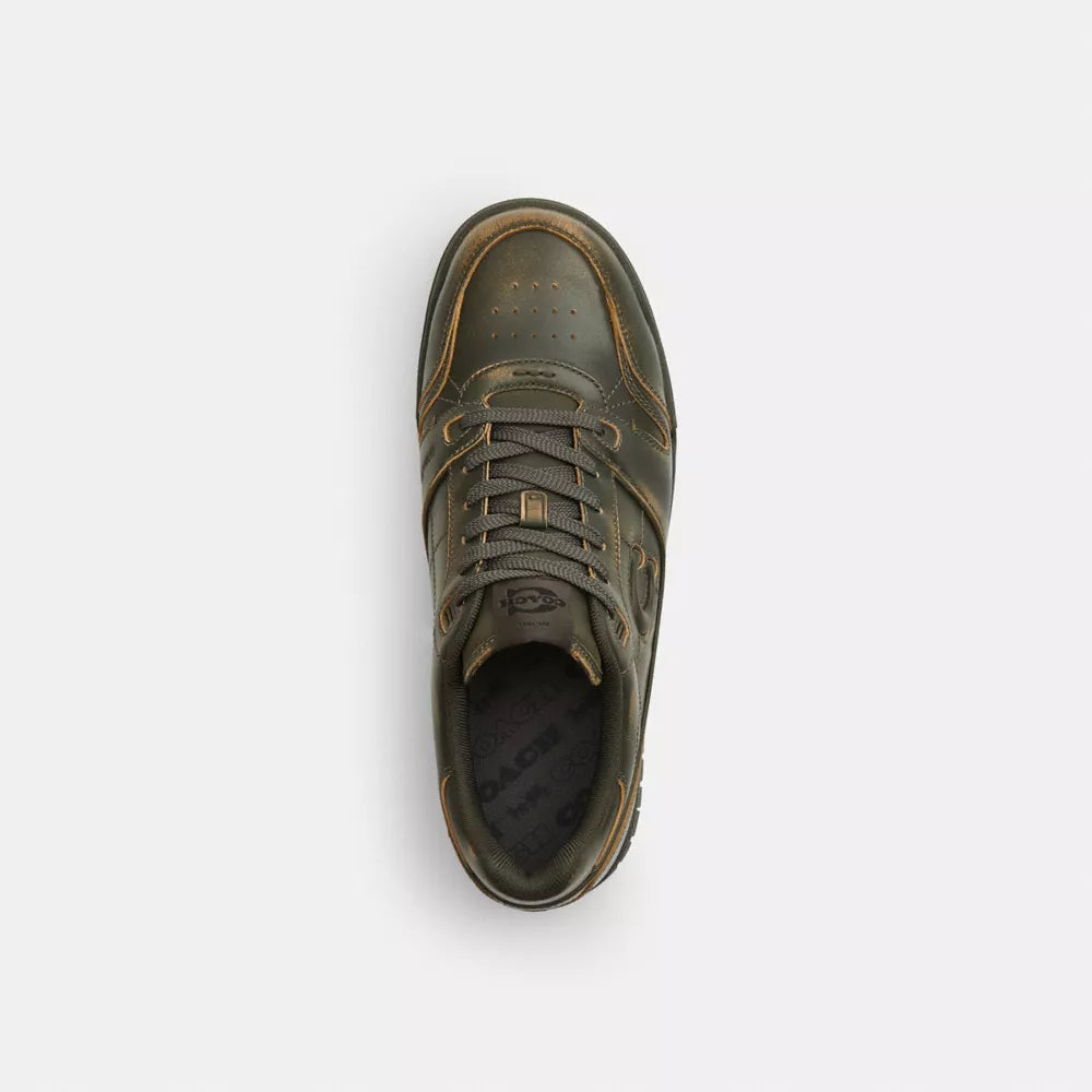 Soho Sneaker In Loved Leather - Loved Leather/Olive