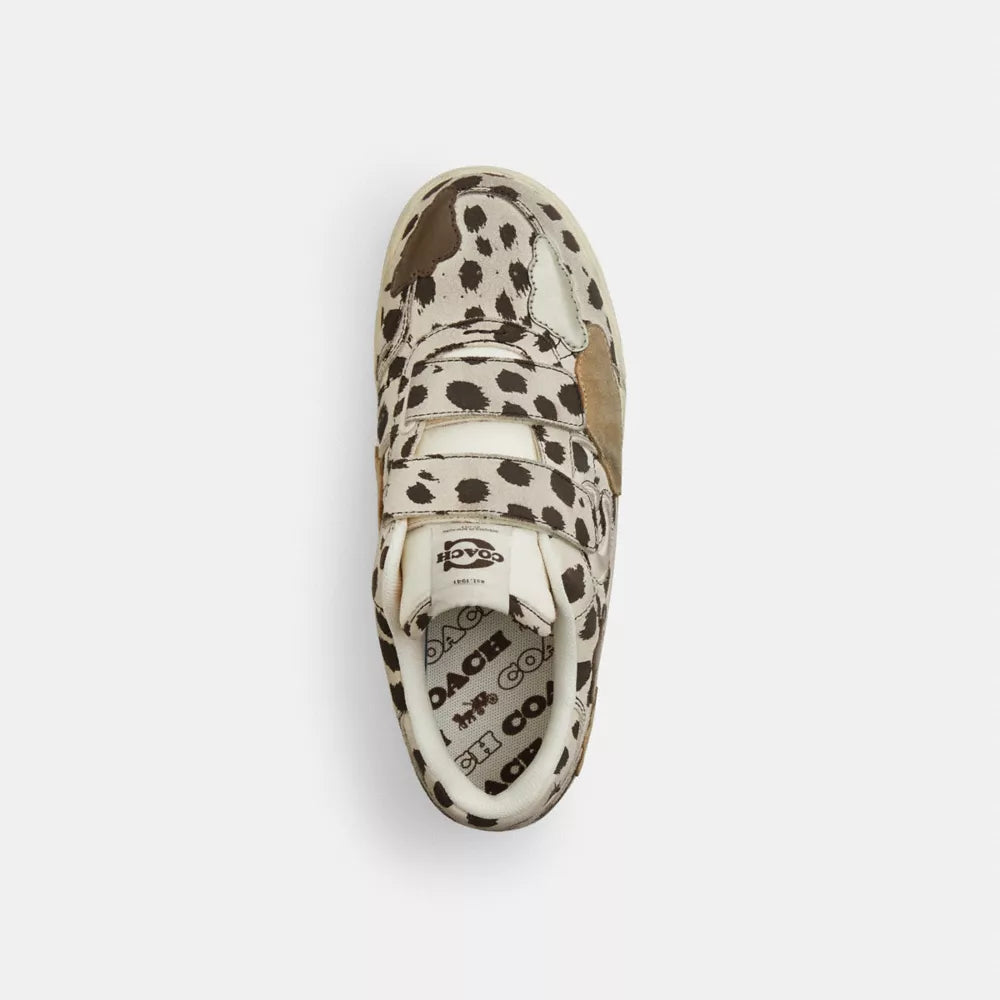 Double Strap Soho Sneaker With Clouds - Dalmation Multi