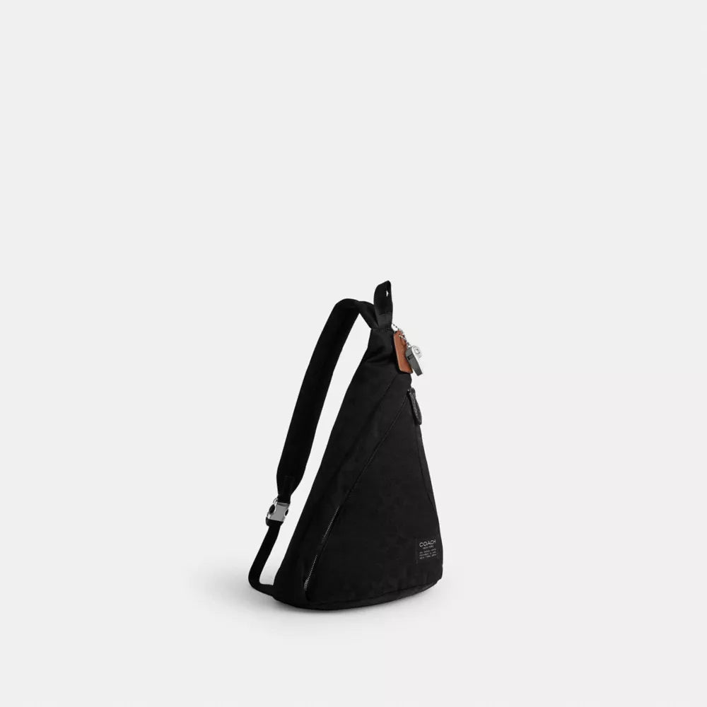 Lachlan Sling In Signature Nylon - Black