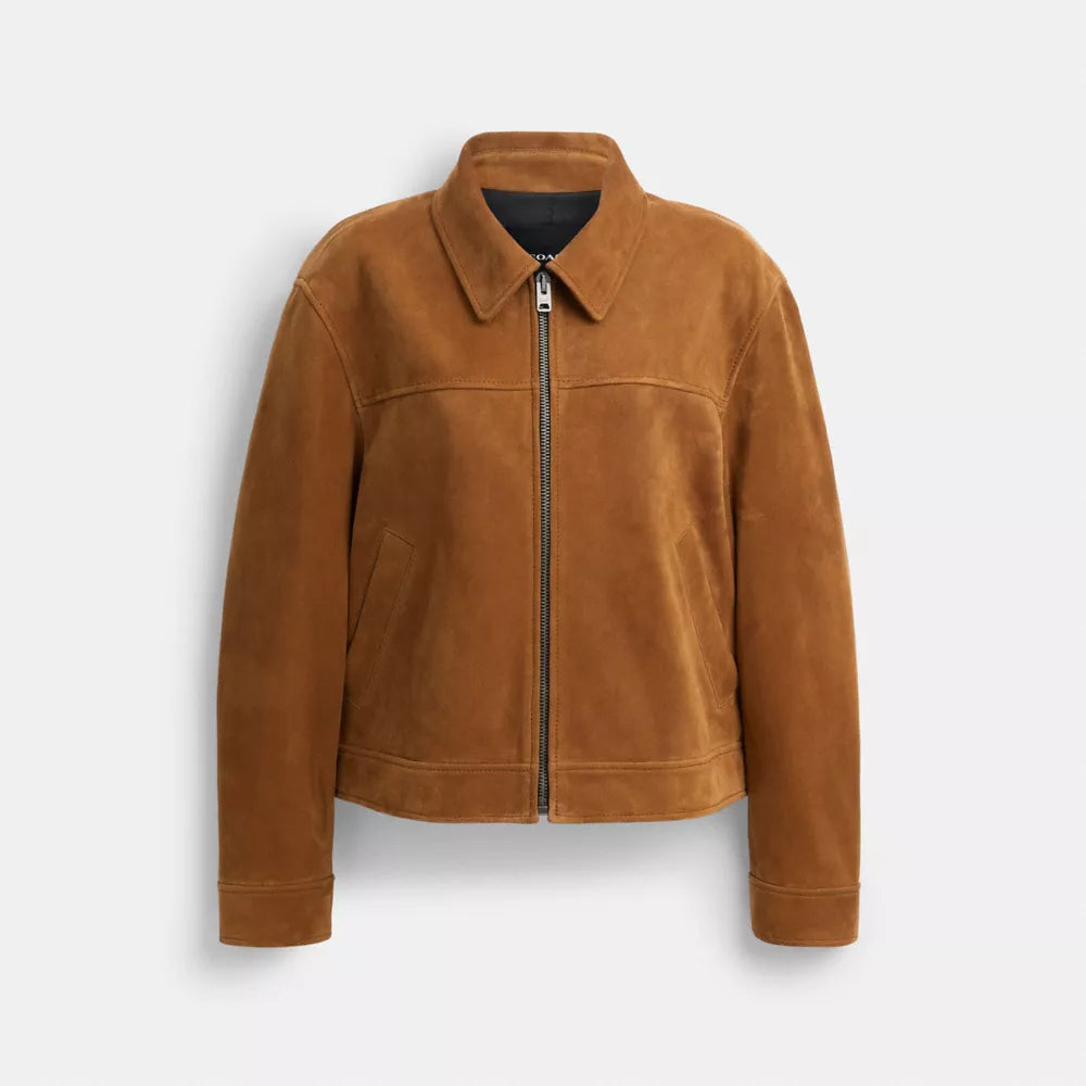 Suede Jacket - Sepia