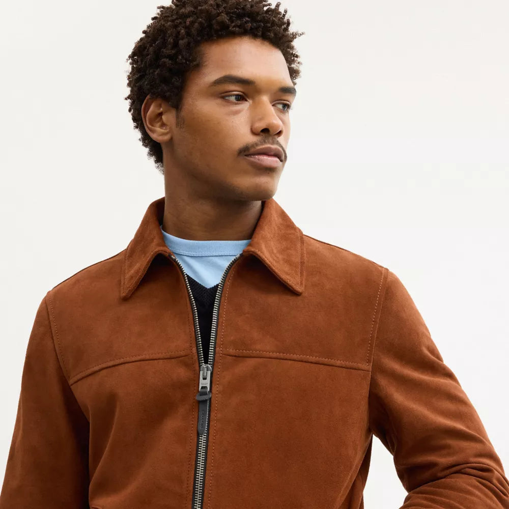 Suede Jacket - Brown
