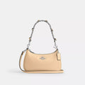 Teri Shoulder Bag With Bows - Silver/Light Sand