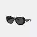 C Hardware Round Sunglasses - Black
