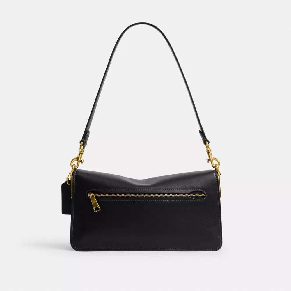 Tabby Shoulder Bag 26 - Smooth Leather/Brass/Black