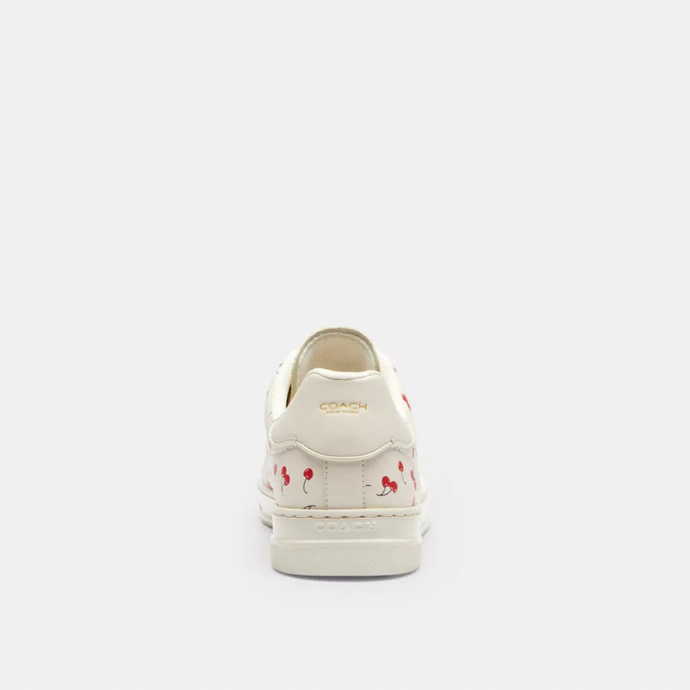 High Line Sneaker With Cherry Print - Chalk Multi