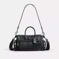 Compass Bag 25 With Pockets - Pebbled Leather/Navy/Green