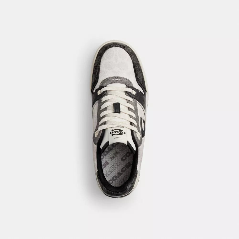 Soho Sneaker In Mixed Signature - Black/Chalk